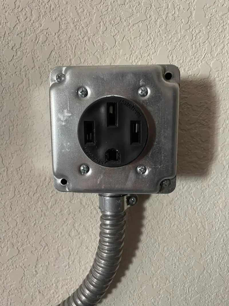 NEMA 14-50 outlet installed for Smart Home Electrical in Ellensburg